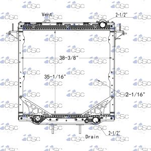Freightliner Radiator 613RA097STDECDWFC