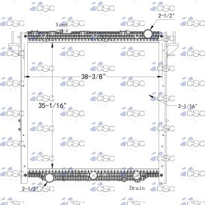 Freightliner Radiator 613RA2546STDECDWF