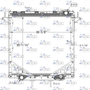 Freightliner Radiator 613RA2546STDECDWFC