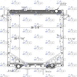 Freightliner Radiator 613RA2546STDECDWFD