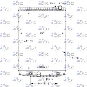 Hino Radiator 614RA037