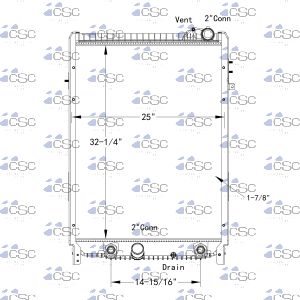 Hino Radiator 614RA037WF