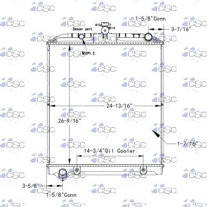 Hino Radiator  614RA8C31