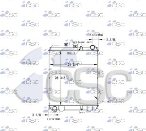 Hino Radiator 614RA250STD
