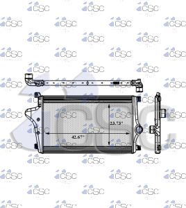 International / Workstar Charge Air Cooler 615CA0395