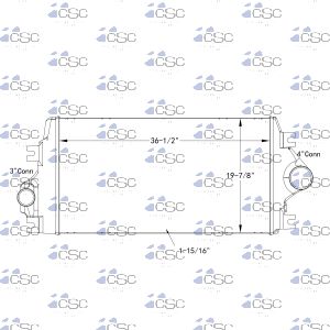 International Navistar Charge Air Cooler 615CA0404