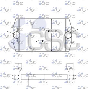 International Charge Air Cooler 615CA129 