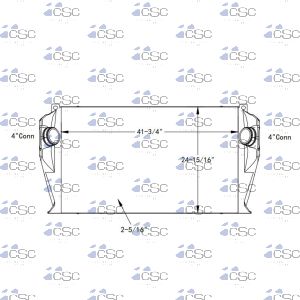 International Charge Air Cooler 615CA134