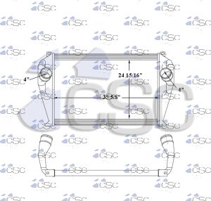 International Charge Air Cooler 615CA134B