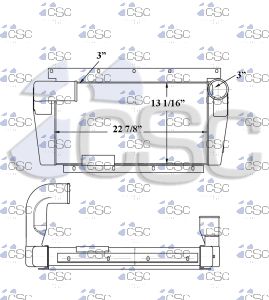 International Charge Air Cooler 615CA136B