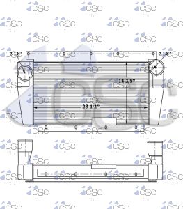 International Charge Air Cooler 615CA136M 