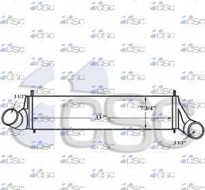 International Charge Air Cooler 615CA309