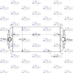 International WorkStar Charge Air Cooler 615CA429