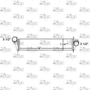 International Charge Air Cooler 615CA439