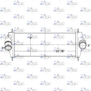 International Charge Air Cooler 615CA440