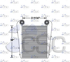 International Charge Air Cooler 615CANV8E