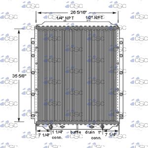 International Radiator 615RA001