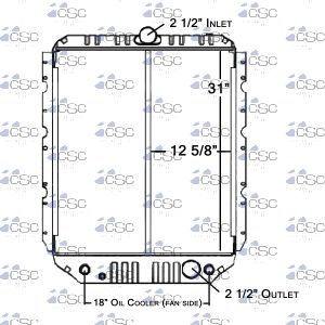 International Radiator 615RA055