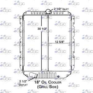 International Radiator 615RA059