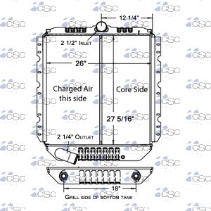 International Radiator 615RA064