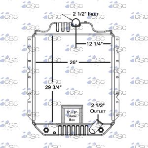 International Radiator 615RA066