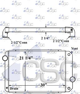 International / Navistar Radiator 615RA077