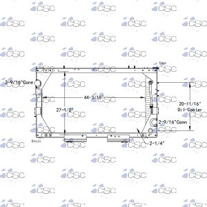 Navistar / International Radiator 615RA099WF