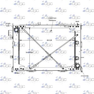 International / Navistar Radiator 615RA128WF
