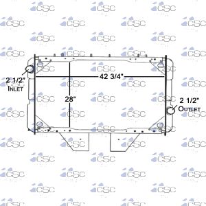 International Radiator 615RA178