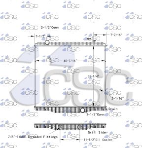International Radiator 615RA2779