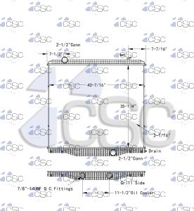 International Radiator 615RA2848