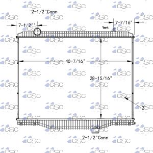 International Caterpillar Radiator 615RA761STD