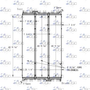 International Navistar Radiator 615RA762LTR