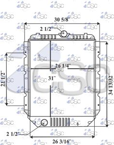 International Navistar Radiator 615RA8166