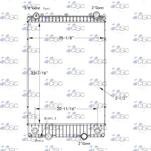 International Navistar Radiator 615RA132