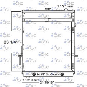 Isuzu/ GMC Radiator 617RA026