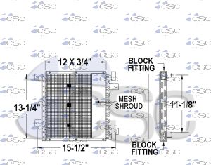 Isuzu AC Condenser 617AC318