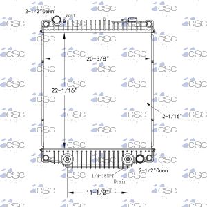 Isuzu / GMC Radiator 617RA047