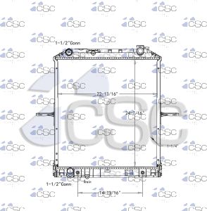 Isuzu/GMC Radiator 617RA9411WF