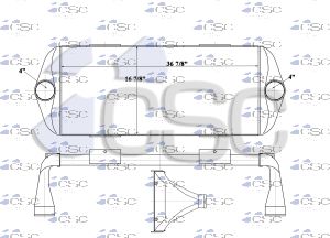 Kenworth Charge Air Cooler 619CA112D