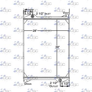 Kenworth Radiator 619RA001