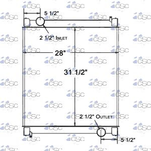 Kenworth Radiator 619RA002