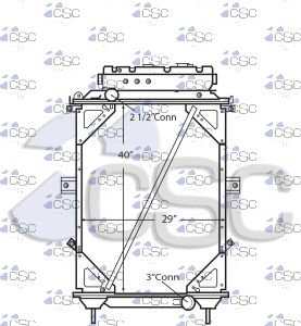 Kenworth Radiator 619RA021