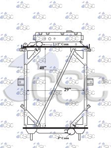 Kenworth Radiator 619RA022