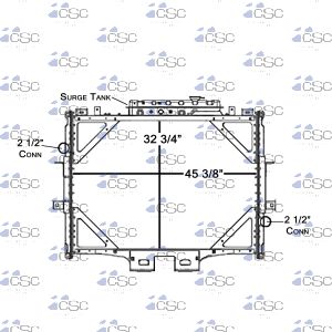 Kenworth Radiator 619RA023