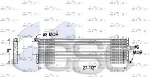 Kenworth AC Condenser 619AC011