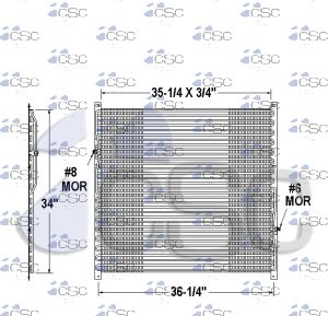 Kenworth AC Condenser 619AC171