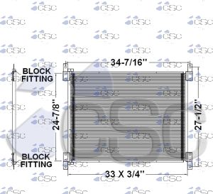 Kenworth AC Condenser 619AC284