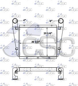 Mack Charge Air Coolers 621CA118
