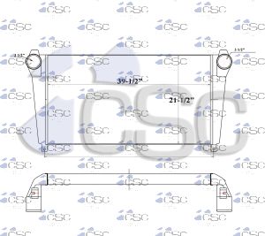 Mack Charge Air Cooler 621CA119